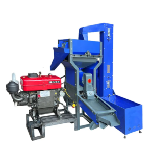 Commercial rice mill with 12hp Diesel engine, BB-N70D.